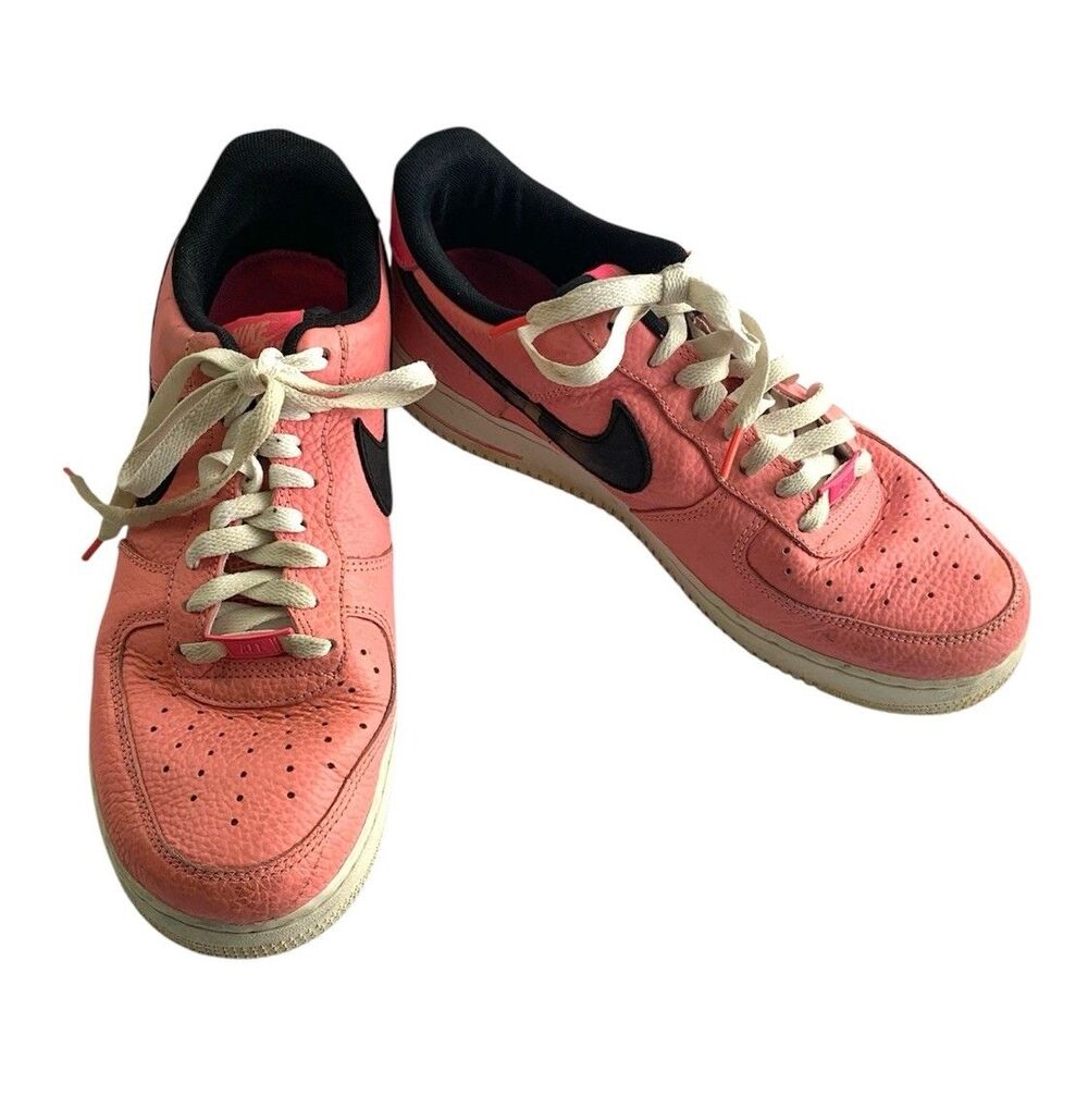Nike Air Force 1 ‘07 Low Pink Gaze Men’s Size 10 Black Swoosh DZ4861-600